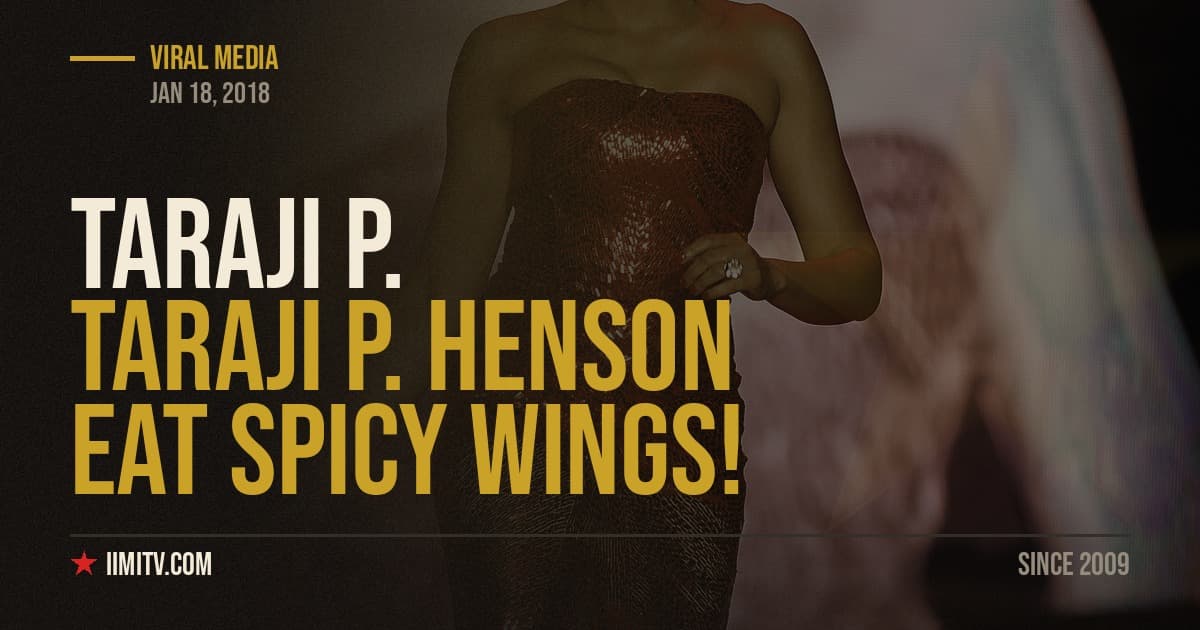 Taraji P. Henson Eat Spicy Wings!