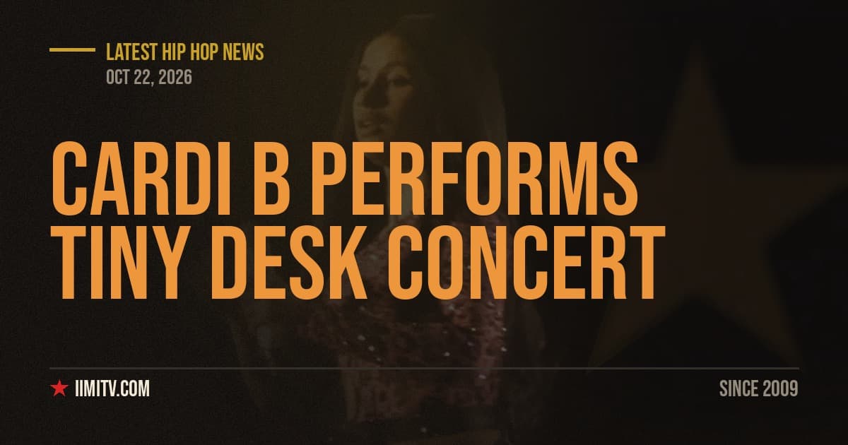 Cardi B Performs Tiny Desk Concert