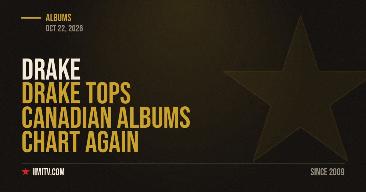 Drake Tops Canadian Albums Chart Again