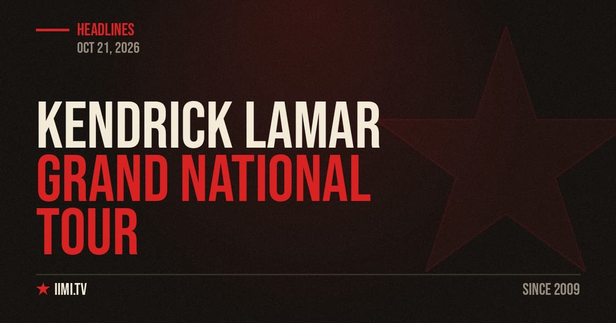 Kendrick Lamar Grand National Tour Grosses $390.7 Million