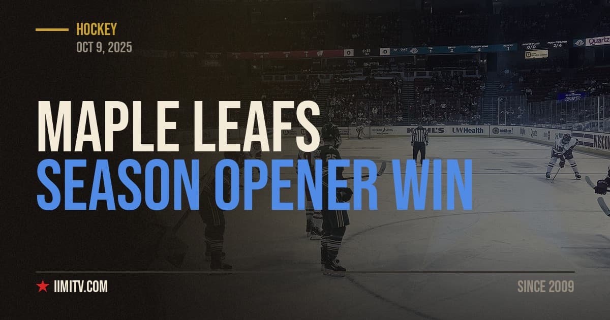 Maple Leafs Open 2025-26 Season with 5-2 Win over Canadiens