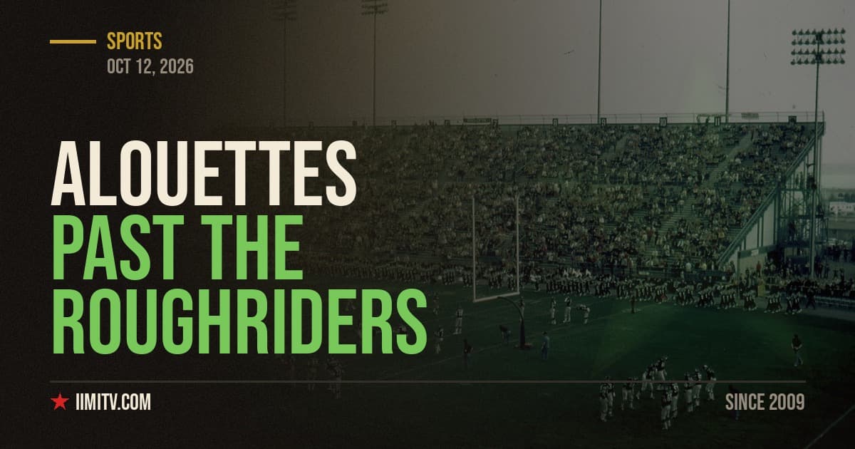 Alexander Leads Alouettes Past Roughriders On Thanksgiving