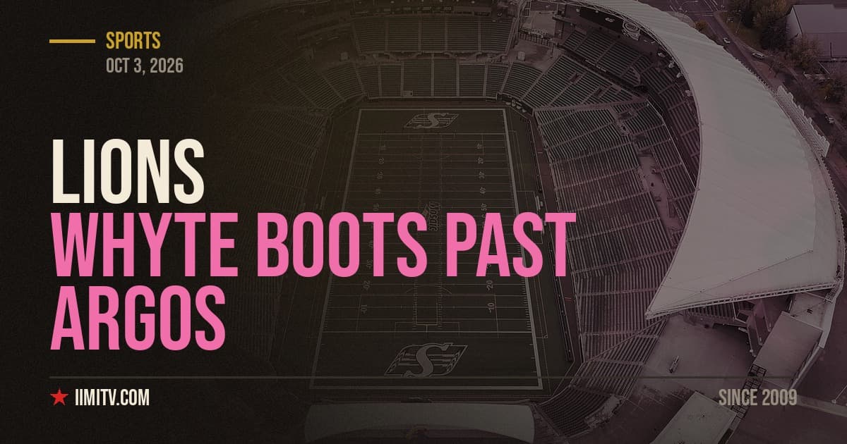 Whyte Boots Lions Past Argonauts
