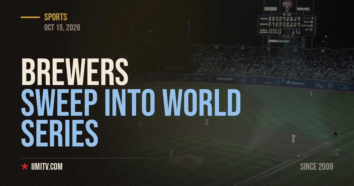 Brewers Sweep Dodgers To Reach World Series