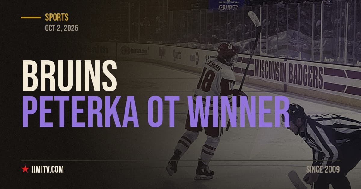 Peterka Lifts Bruins Past Jets In Overtime