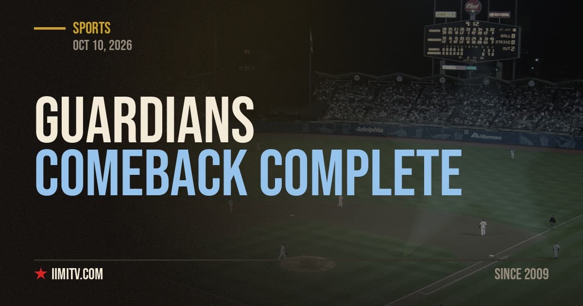 Guardians Blank White Sox To Complete Comeback