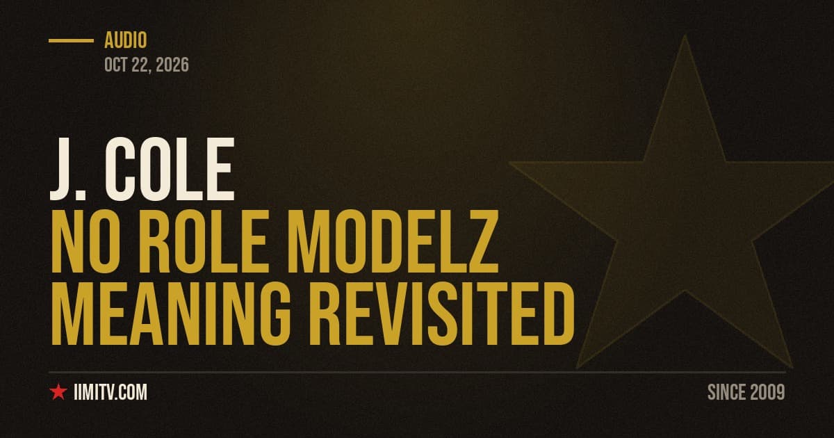 J. Cole No Role Modelz Meaning Revisited