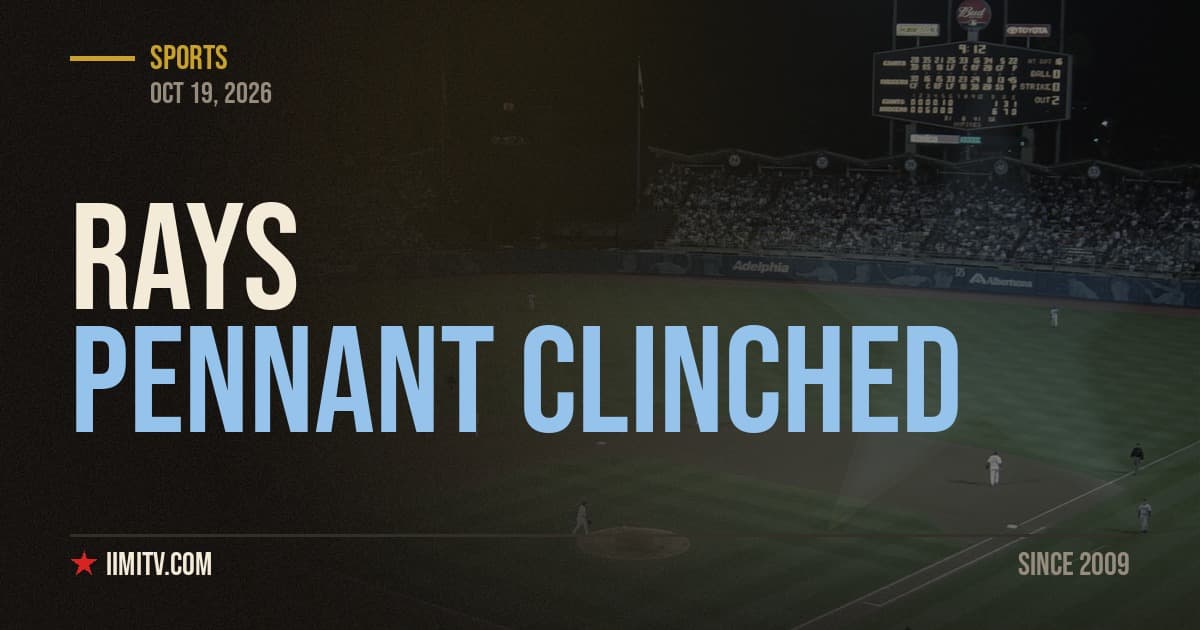 Rays Beat Guardians To Win Pennant