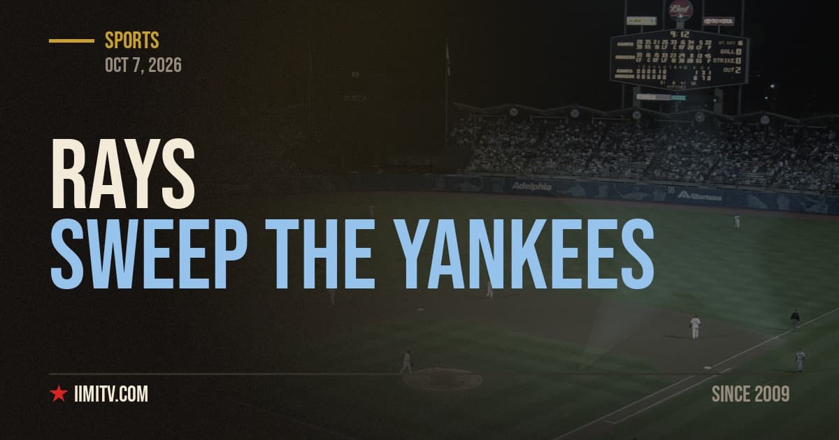 Rays Sweep Yankees, Reach ALCS
