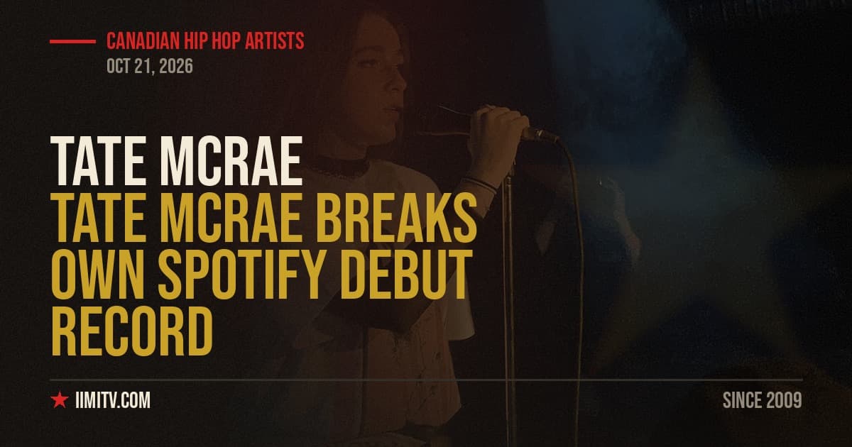 Tate McRae Breaks Own Spotify Debut Record