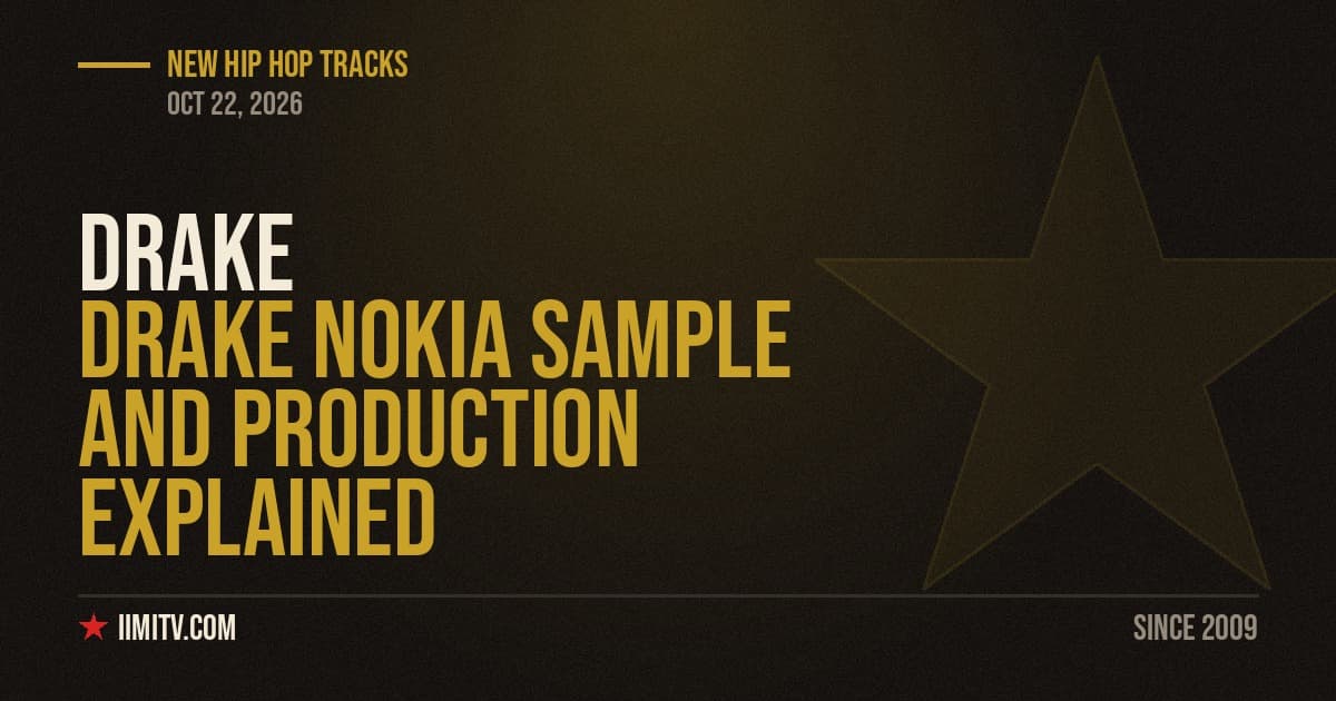 Drake NOKIA Sample And Production Explained